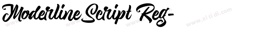 Moderline Script Reg字体转换